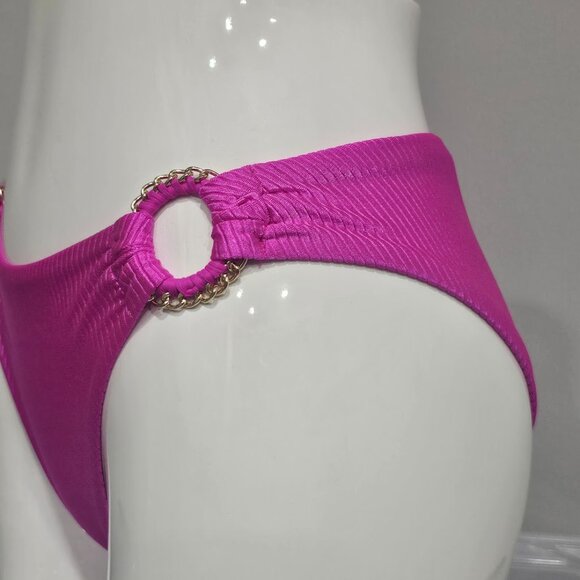 Becca Monte Carlo Shiny Rib Hipster Bikini Bottoms - Picture 3 of 8